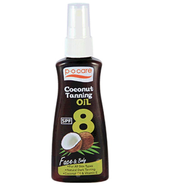 Protective Natural Coconut Tanning Oil SPF8 - 80ml
