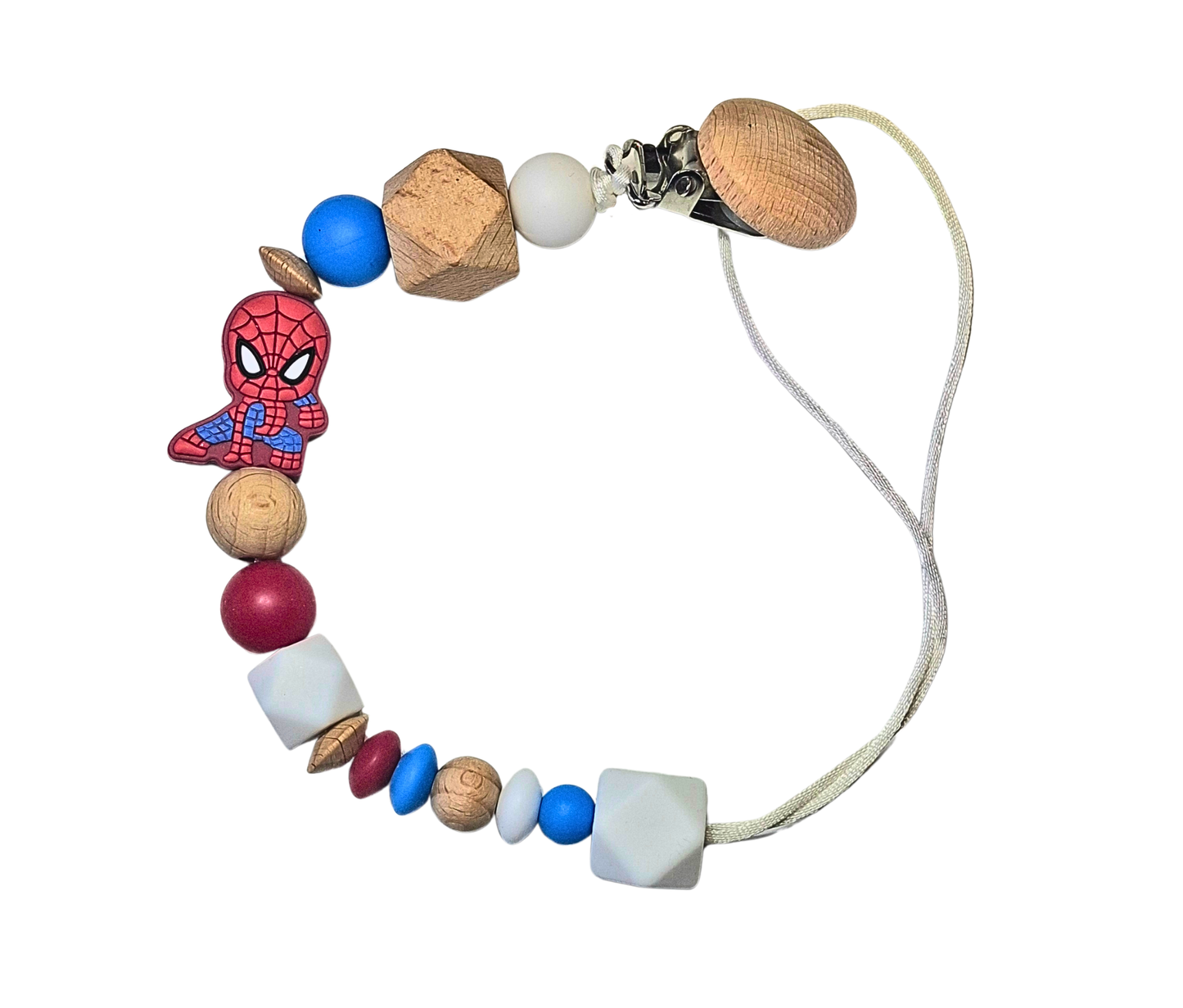 Spiderman Dummy & Teether Clip