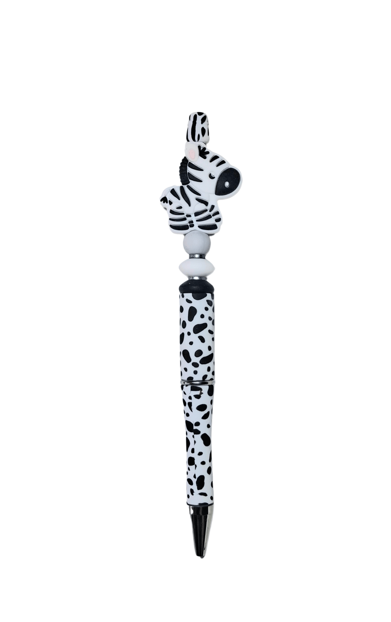Zebra Black & White Print Novelty Pen