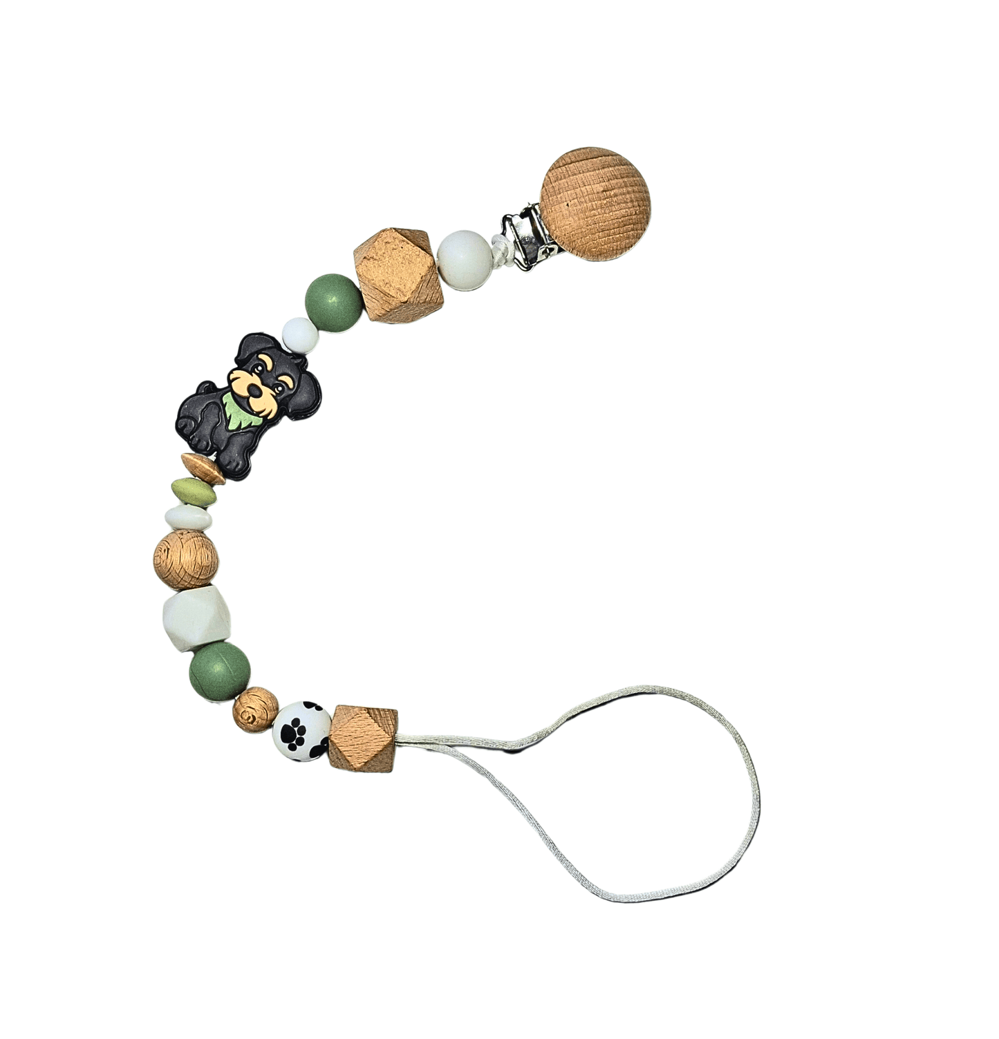 Schnauzer Dummy & Teether Clip