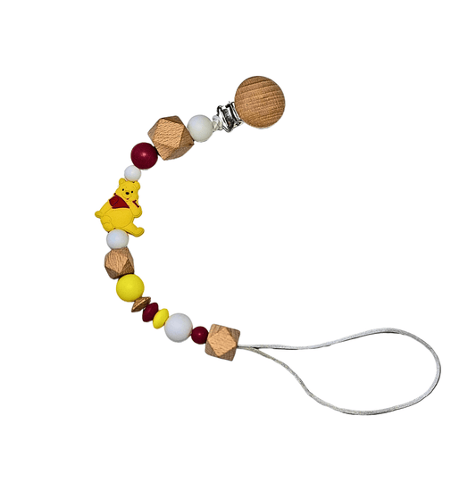 Winnie The Pooh Dummy & Teether Clip