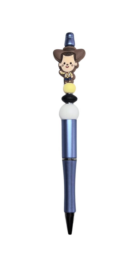 Woody Shimmer Blue Novelty Pen