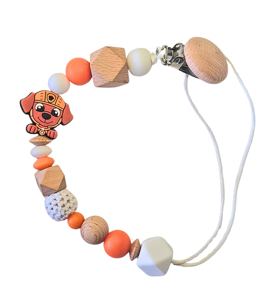 Paw Patrol - Zuma Dummy & Teether Clip